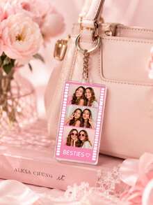 Llavero deportivo personalizado - Foto y eslogan personalizables, hierro duradero con colgante de acrílico, diseño de dibujos animados divertido, regalo ideal para familia y amigos, accesorio de llavero | Llavero personalizable | Llavero duradero, regalo de llavero - Multicolor - Ver 6