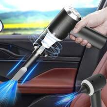 Aspiradora de coche inalámbrica portátil, aspiradora de mano para coche, aspiradora inalámbrica, aspiradora de mano para uso en seco y húmedo. - 1 - Ver 4