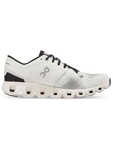 Aimé Leon Dore On Running Cloud X 3 Women's Running Shoes, White/Black Mesh Cushioned Athletic Shoes For Road Training - Default - View 2