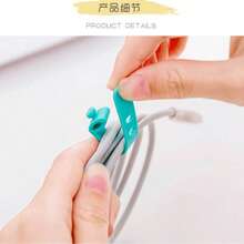 5-10 Pcs Phone Cable Organizers Headphone Clips Charger Cable Management Three-Hole Cable Storage Clips Data Cable Winders Straps, Portable Accessory Storage - Multicolor - View 7
