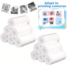 3Rolls Thermal Sticker Paper 57X30MM For Most Inkless Pocket Printers |Sticker Paper. Compatible PeriPage A6, Vretti TP6S And Most Inkless Portable Printers, Clear Thermal Prints - View 8