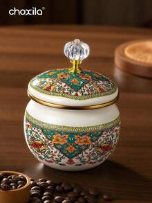 choxila 1pc Enamel Kettle, Large Capacity, Suitable For Gas Stove And Induction Cooktop - Pomegranate Flower Enamel Pot - View 11