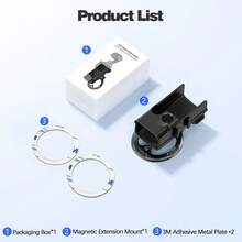 Magnetic Mount Compatible With OSMO Pocket 4/4P | With 1/4" Cold Shoe Mount, Metal Ring Multi-Function Expansion Frame, Suitable For Vlog, Fitness, Travel And Metal Surface Pocket4 Handle Grip Accessory - View 14