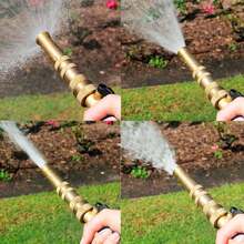 Brass Adjustable Twist Nozzle Multi-Mode Water Spray Head, Multi-Layer Knurled Twist Adjustment Structure, Packed With 4 Extra Sealing Gaskets For Quick Replacement, Standard Thread Interface Compatible For Stable Water Output - Sets - View 8