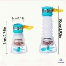 1/5 Pcs Kitchen Faucet Anti-Splash Shower Filter Extension Tube - Retractable Rotating Nozzle, Water-Saving Design & Durable Plastic For Washing Fruits/Vegetables - Multicolor - View 10