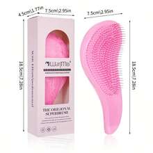 1pc Magic Detangling Comb Boxed 4 Colors Anti-Static Massage Hair Brushes Air Cushion Hairbrush Comb Festival Gift Box Comb - A - View 4