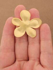 SUPBORA 1pc Gold/Silver Floral Brooch, Vintage Metal Camellia Rose Daisy Bow Flower Lapel Pin, Elegant Minimalist Suit Jacket Dress Decoration Jewelry, Women's Style - Gold and Silver - View 20