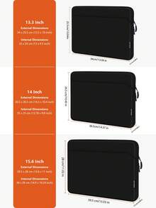 SENLASI Laptop Bag Compatible With 13-15.6 Inch Notebook, Laptop Bags For MacBook, HP Chromebook Surface Notebook, Laptop Briefcases - View 3