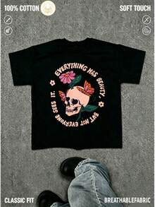 Men T-Shirts - 黑 - 查看 1