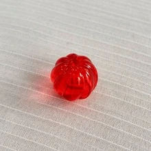 20顆透明壓克力南瓜穿孔珠，透明色南瓜散珠，DIY手鍊吊飾手工珠寶配件 - 彩色 - 查看 17