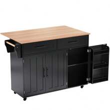 Storage Islands & Carts - 黑色+自然色+MDF+歐式 - 查看 6