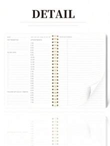 Trees 1pc Daily Planner Notebook – A5 Undated Daily Notebook Journal With To-Do List, Priorities & Notes For Work, School & Productivity, Office Supplies - Daily Notebook - View 7