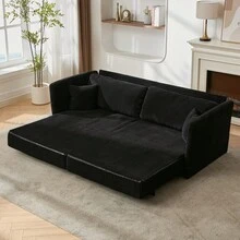 Sofas & Couches - 黑色 + 軟墊 + 軟墊 + 雙人座 - 查看 6
