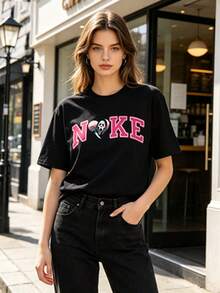 Women T-Shirts - 黑色 - 查看 2