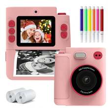 Kamera Instan Anak 1080P, Printer Foto Multifungsi Portabel untuk Balita, Hadiah Fotografi untuk Anak Laki-laki dan Perempuan Usia 3+, Mainan Kamera Ringan dan Lucu untuk Natal, Ulang Tahun, Tahun Baru - MultiWarna - View 15
