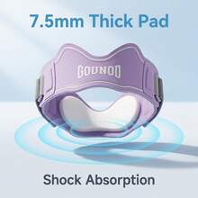 Taro Purple 22g Lightweight Lycra Patella Strap, Adjustable Compression Knee Support Band For Running And Fitness - Multicolor - View 1