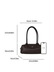 Premium Niche Design Underarm Bag For Women, New Fashion Versatile Commuter Handbag, Shoulder Bag, Baguette Bag - Coffee - View 9