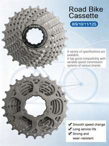 ZRACE 10-Speed Bicycle Cassette 11-32T / 28T / 34T / 36T – Road Bike Compatible With Tiagra ZEE SAINT - Silver - View 3
