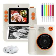 Kamera Instan Anak 1080P, Printer Foto Multifungsi Portabel untuk Balita, Hadiah Fotografi untuk Anak Laki-laki dan Perempuan Usia 3+, Mainan Kamera Ringan dan Lucu untuk Natal, Ulang Tahun, Tahun Baru - MultiWarna - View 16