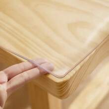 1.0mmTransparent Surface Decorative Mat Protector For Cupboard Workbench Desk Dining-Table TV-Stand Dresser Bar Counter - Transparent - View 9