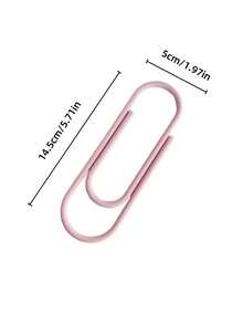 1/4PCS Printing Bookmarks In Dopamine Colors. Stylish Design Lightweight Bookmark. Portablesolid Color Paperclip Bookmark. Durable Reading Bookmark. Clip Shape Book Marks For Students. Bright Colorpage Markers For Office School Supplies. - Multicolor - View 9