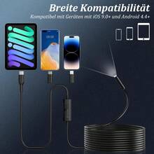 Wired Endoscope Inspection Camera, IP67 Waterproof Probe With Adjustable LED Lights & Semi‑Rigid Cable, For Car Repair, Pipe And Machinery Check, For DIY Enthusiasts And Technicians, Practical Present For Hand‑Tool Users - ±0.1 pH - View 11