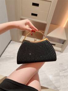 Fashionable Evening Clutch Bag For Formal Dress - Black - View 8