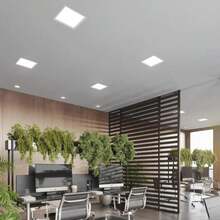 Painel Led Embutir Plafon Quadrado Slim 12W 6500K 720 Lúmens Pix Luz Branco Frio Bivolt Corpo Em Aluminio Com IP20 16x16 - Branco - Visão 5