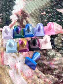 1 Set 3D Printed Diamond Painting Roller And Detachable Ergonomic Diamond Painting Brush, Labor-Saving Diamond Dotting Tool, Multi-Color Square And Round Diamond Tools, Diamond Painting Cross Stitch Handicraft Material Kit - A - View 4