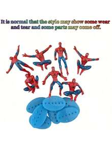 7pcs Mini Figurines Decor Dolls Cake Decoration Party Decoration Dolls - Multicolor - View 6