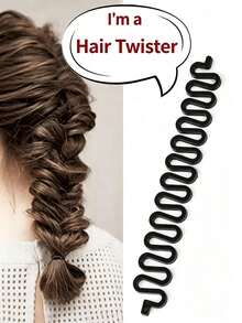 6/3/1pc Fishbone Braiding Comb, Adult 3-Strand Braiding Comb, Curling Iron Styling, Non-Heat Curling Iron, Women's Hair Accessories - One Size - View 4