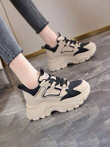 Women Wedge Sneakers - Black - View 3