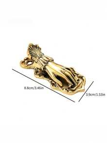Antique Gold Vintage Hand-Shaped Bookmark Clip, Antique Bronze Lady's Hand Pose Journal Clip, Page Marker Clip, Diary Clip - Multicolor - View 2