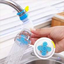 1/5 Pcs Kitchen Faucet Anti-Splash Shower Filter Extension Tube - Retractable Rotating Nozzle, Water-Saving Design & Durable Plastic For Washing Fruits/Vegetables - Multicolor - View 6