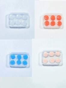可重複使用柔軟矽膠耳塞，適用於游泳、飛機及其他場合，柔軟舒適，適合睡眠，隔音靜音，佩戴舒適，慢回彈 - 多色 - 查看 9