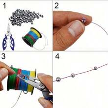 205pcs Premium Fishing Sinkers With Convenient Storage Box - 5 Round Sizes, Suitable For Precise Casting And Deep Water Fishing - Silver - View 8
