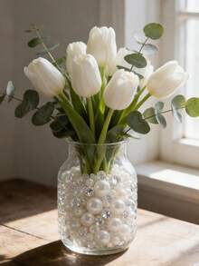 Shiny Pearl & Diamond Vase Filler Decor Set - 1610pcs, Suitable For Wedding Centerpieces, Home Decor, Table Scatter | Elegant Vase, Jar, Candle Filler - 1610pcs - View 8