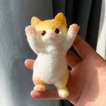 4件套大号Taba软猫玩具，捏捏猫玩具，柔软猫毛绒玩具，解压玩具，大型软猫玩具，趣味Taba猫毛绒玩具，可爱软猫解压玩具礼品 - 彩色 - 查看 18