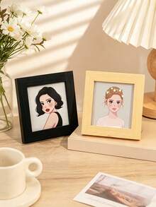 Minimalist Modern Compact Square Design Multi-Color Scratch-Resistant Panel Desktop/Wall-Mounted Frame, Suitable For Living Room, Bedroom, Desk, Photo Wall, Housewarming Gift, All-Season Indoor Decor - Multiple Styles - View 9