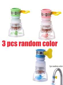 1/3pcs Adjustable Rotating Extendable Faucet Adapter | Flexible Design, Easy Installation, Durable Plastic, Kitchen & Bathroom Essential, - Multicolor - View 15