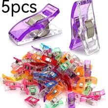 Sewing Fabric Plastic Clips Acrylic Clips For Quilting Supplies Transparent Multi-Function Mixed Color Clips Sewing Product Storage Bag Clips - Multicolor - View 9