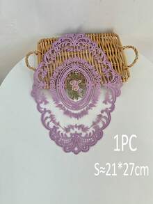 1/2/4Pcs Vintage French Elegant Lace Placemat, Hand Embroidered Table Mat & Chinese Style Tablecloth, Dining Table Room Decor, For Wedding Party Christmas Holiday Ornament, Autumn Household Essentials & Exquisite Gift - Multicolor - View 29