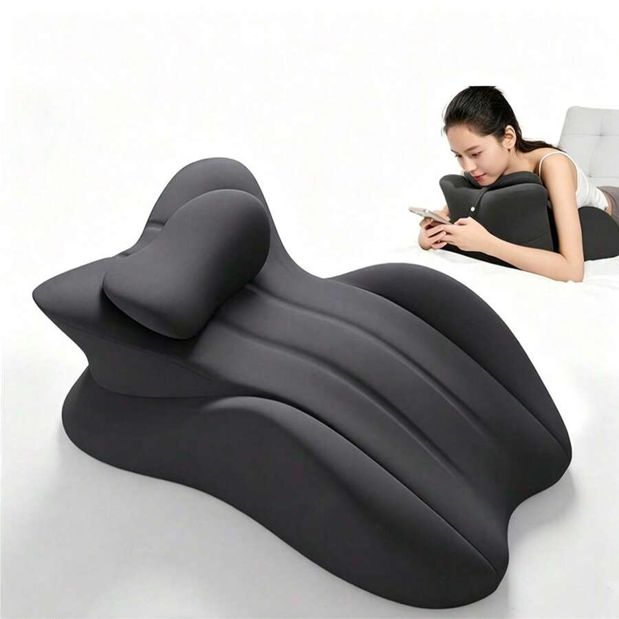 1pc 3rd Generation Ergonomic Hip Cushion, Portable Multi-Function Memory Foam Comfortable Pad, Couple Seat Cushion, Low Hip Cushion, Multi-Function Prone Sleeping Pillow, Suitable For Home, Office, Yoga, Daily Rest, Reading And More - All-season Cushion - View 1