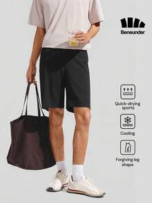 Celana Pendek Outdoor Pria Beneunder CC927 yang Sejuk dan Cepat Kering - Hitam - View 1