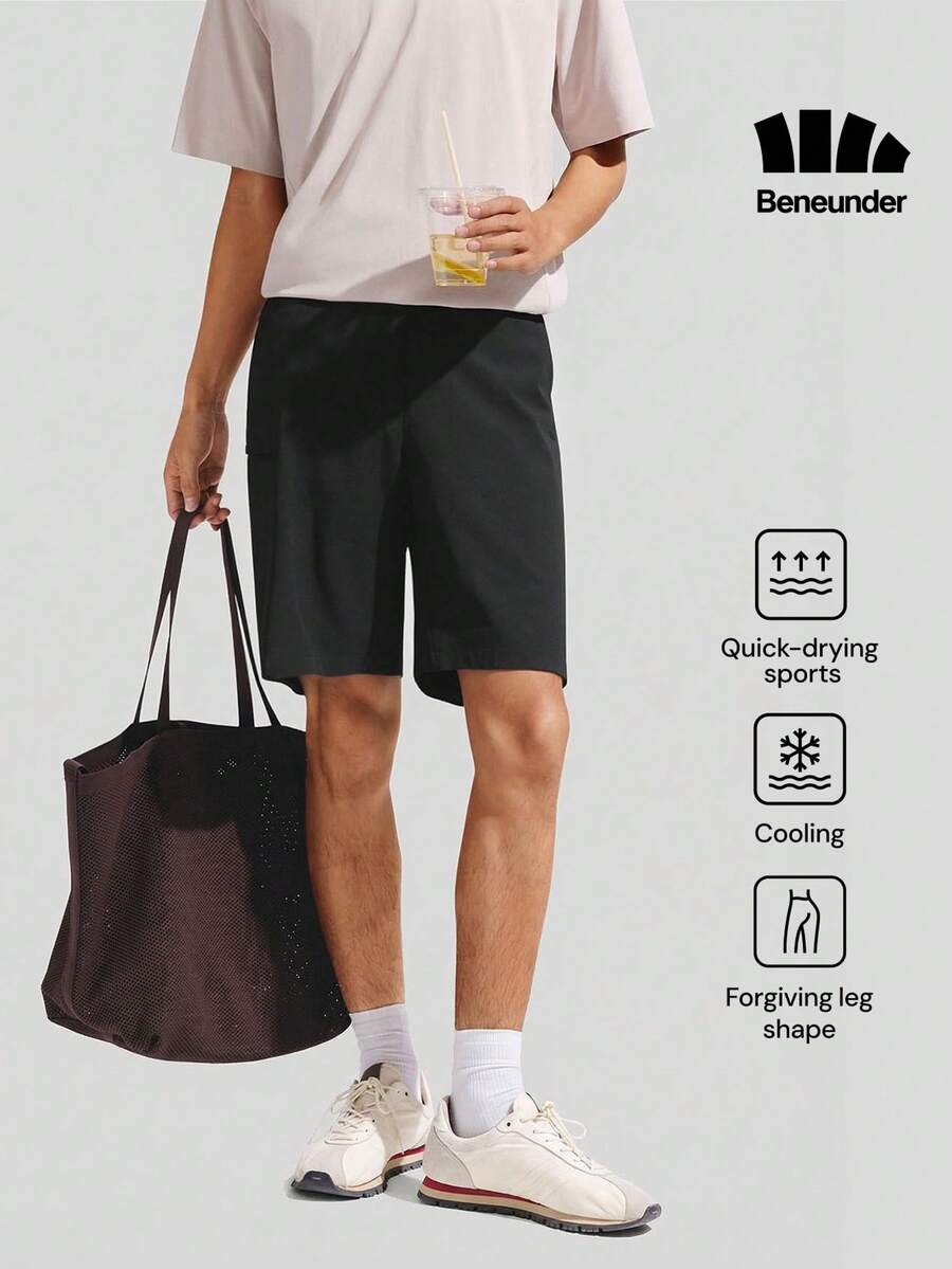 Celana Pendek Outdoor Pria Beneunder CC927 yang Sejuk dan Cepat Kering - Hitam - View 1