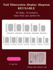 24pcs Short Square Crow Bat Dead Tree Branch Gradient Press-On Nails, Halloween Gothic Style Festival Nail Art - Multicolor - View 6