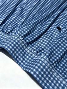 3pcs Men's Underwear, Made Of Polyester Fabric, Featuring A Soft Plaid Pattern Design And Loose Shorts With A Button Placket, Suitable For Daily Wear - Multicolor - View 7