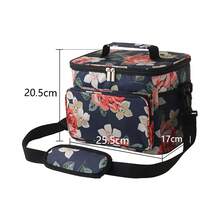 NEWHEY 1 X Shoulder Bag Lunch Bag Insulated Drinks Bag With Adjustable Shoulder Strap Waterproof Large Capacity Black,Food Bags - Multicolor - View 18