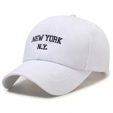 BONNY BOOM 3件裝 NEW YORK N.Y. 刺繡棒球帽卡車帽，中性 Y2K 戶外防曬可調節旅行度假禮物，適合朋友家人，適用萬聖節、聖誕節、感恩節、返校季、學生開學季、情人節、父親節、母親節、教師節、嘉年華、單身派對、新娘婚禮用品 - 3pcs-new york - 查看 5