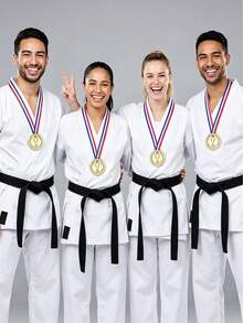18/12/6/1pc Plastic Gold Champion Medal Bulk Pack, Suitable For Sports, Back To School, Game Competition, Party Favors And Decoration - Multicolor - View 11